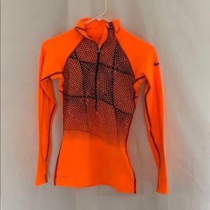 Nike Pro night orange pullover